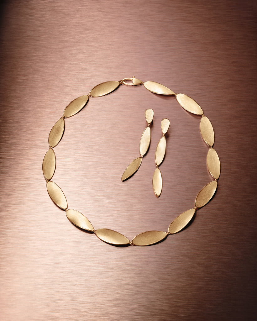 18kt yellow gold leaf light bracelet – Marco Bicego