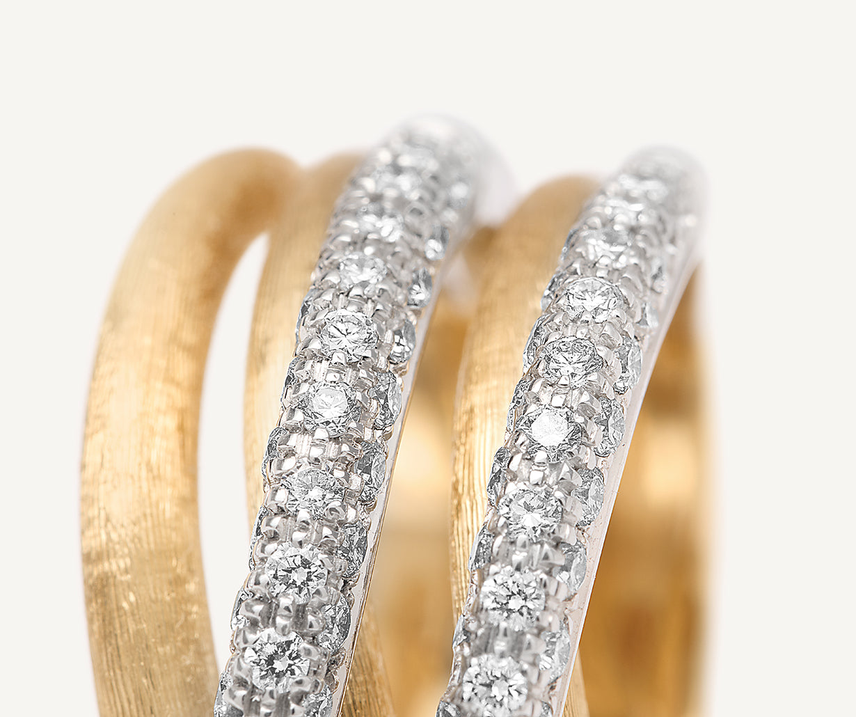 ぽんきち　 MARCO 18kt yellow gold 5-strand diamond ring – Marco Bicego