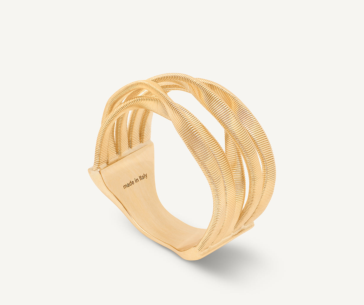 18kt yellow gold five-strand coil ring – Marco Bicego