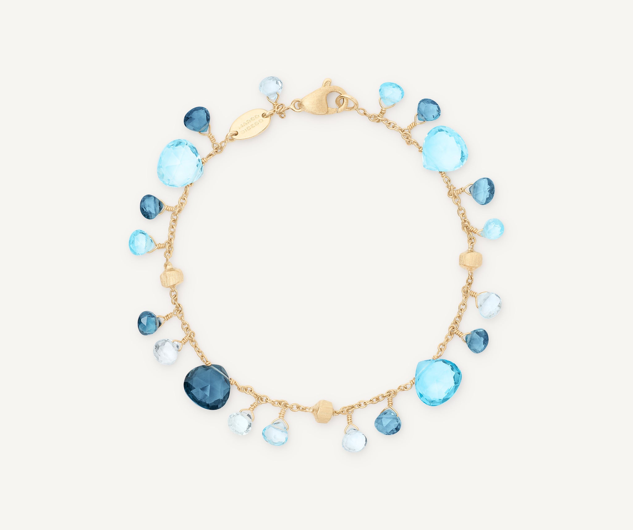 18K Yellow Gold Mixed Topaz Single-Strand Bracelet – Marco Bicego