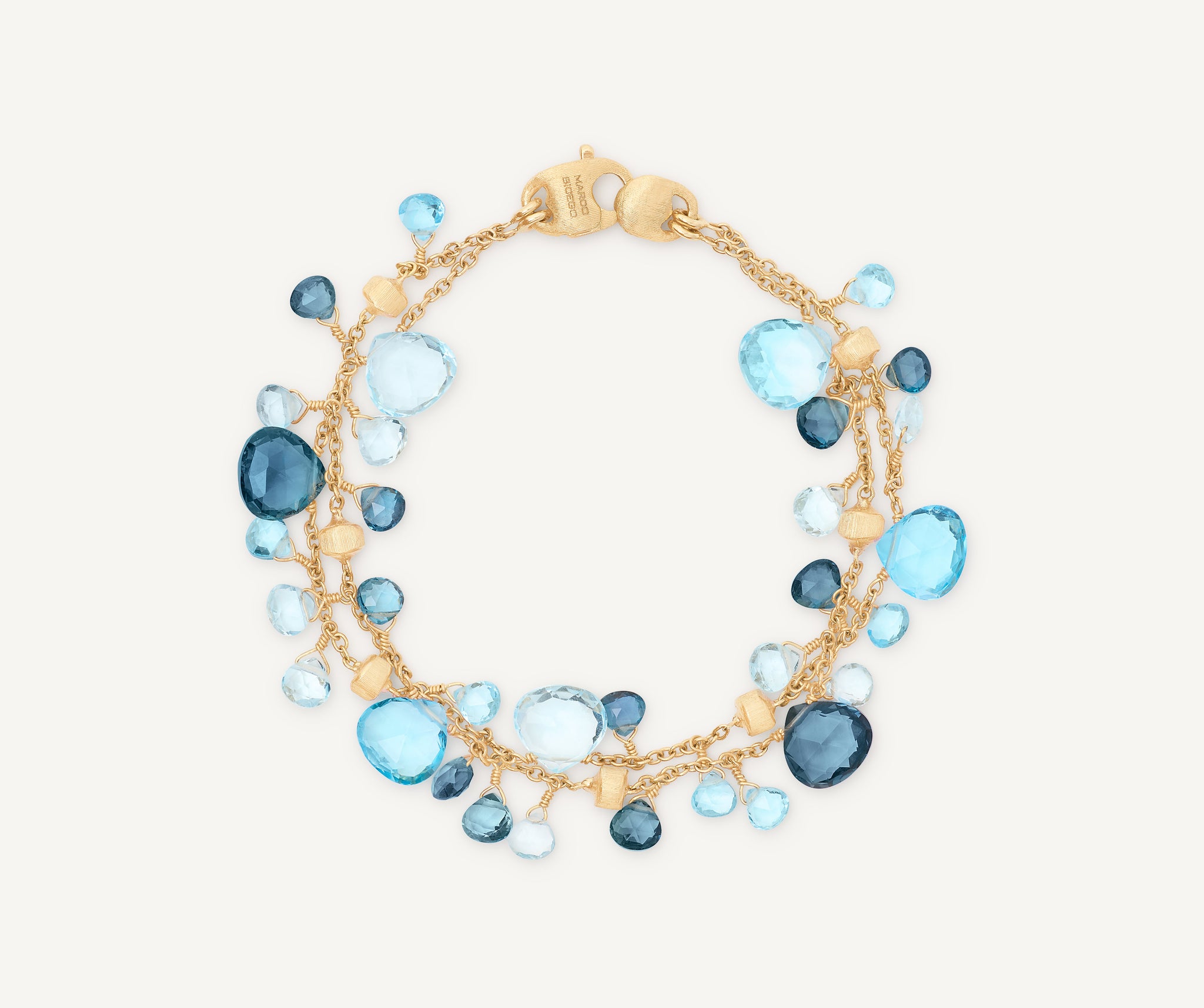 18K Yellow Gold Mixed Topaz Double-Strand Bracelet – Marco Bicego