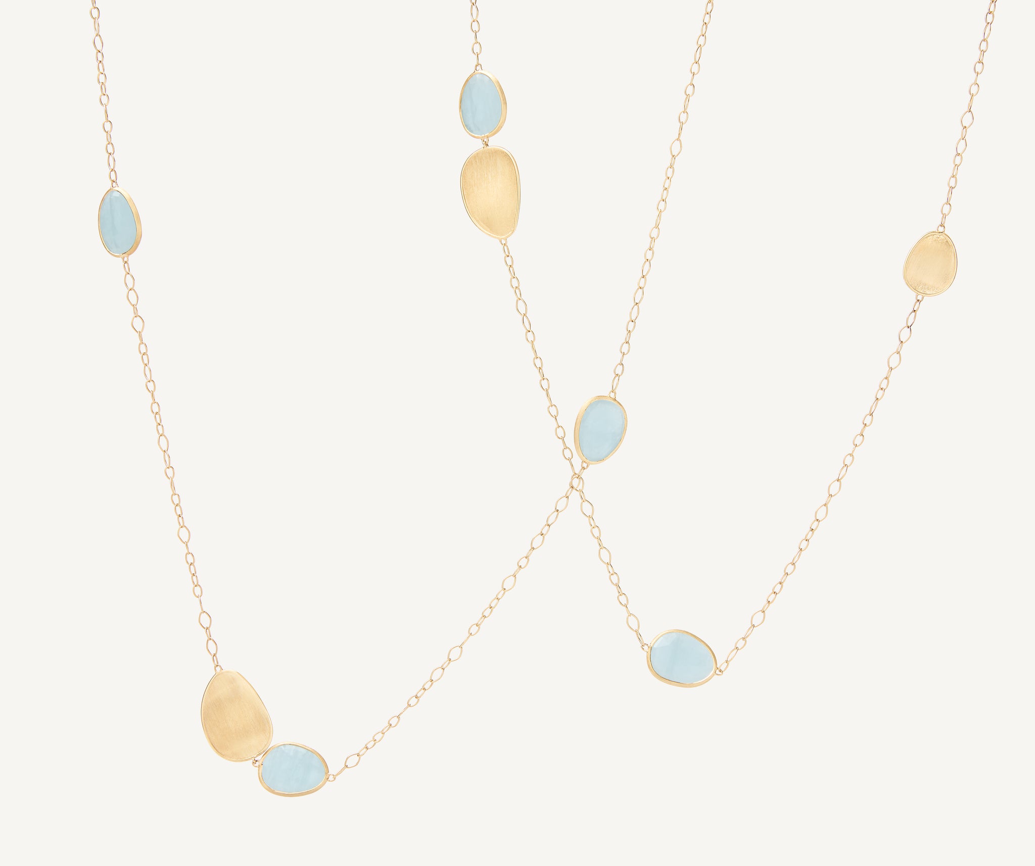 18K Yellow Gold Double-Strand Aquamarine Bracelet – Marco Bicego