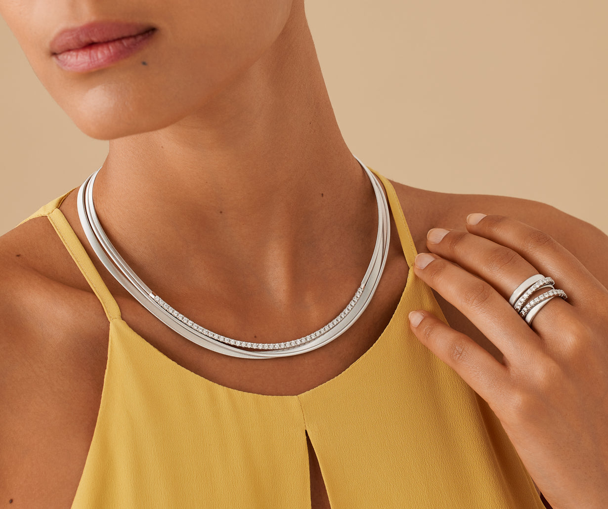 Multi-Strand Tennis Necklace Masai – Marco Bicego