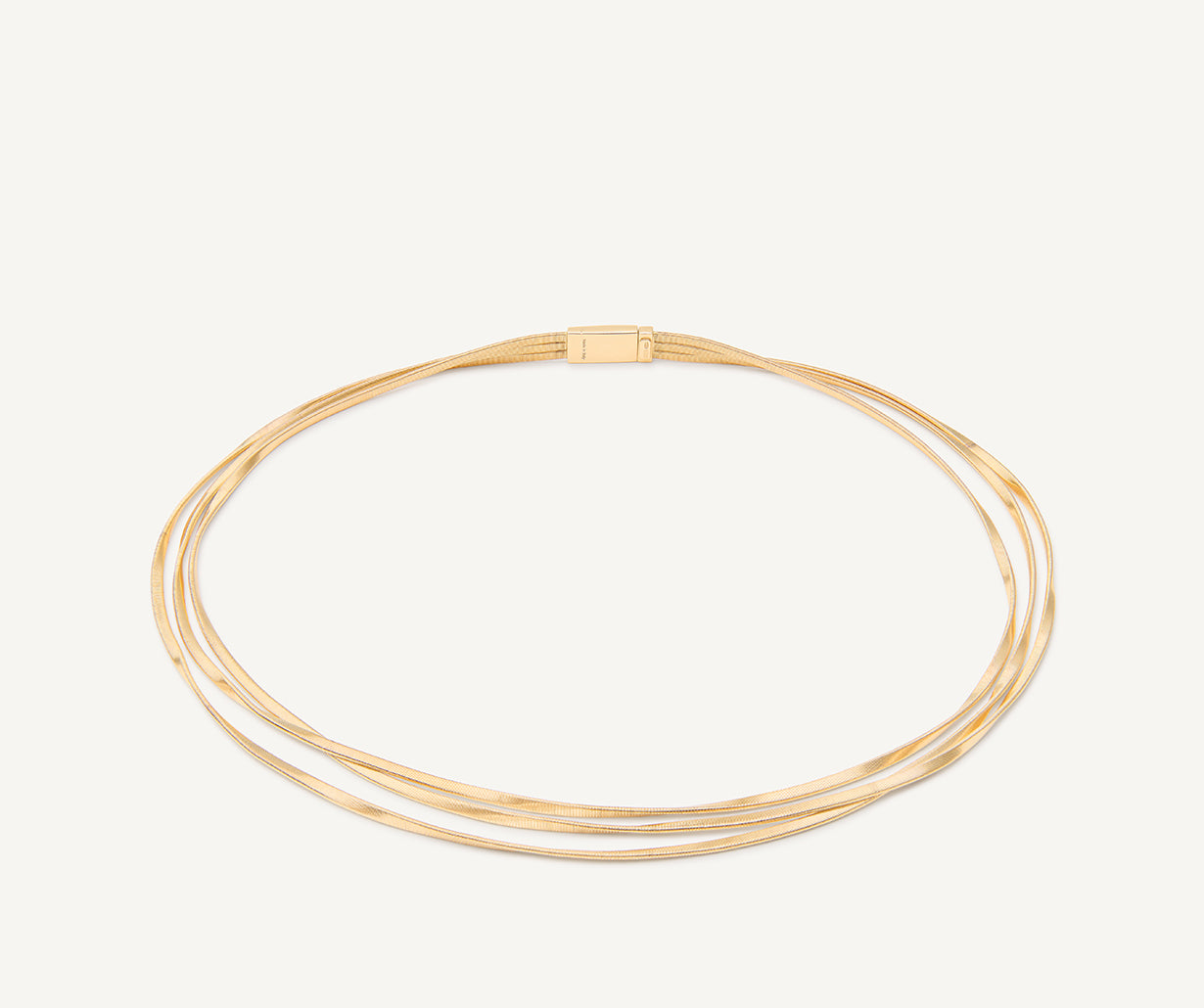 18kt yellow gold three-strand coil necklace – Marco Bicego