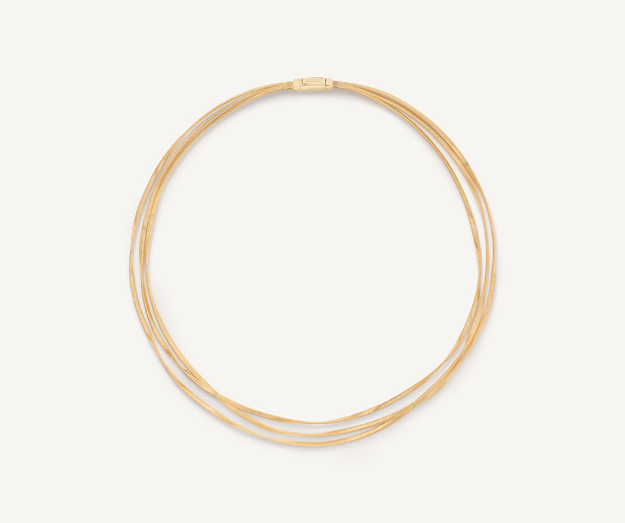 18kt yellow gold three-strand coil necklace – Marco Bicego