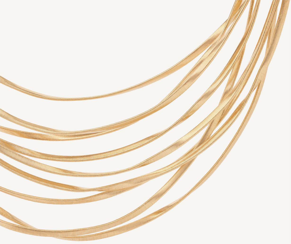 18kt yellow gold nine-strand coil necklace – Marco Bicego