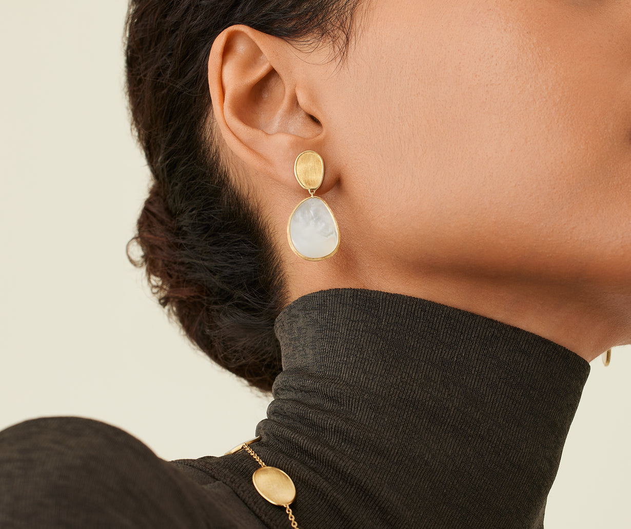 Orecchini Gocce Di Madreperla Fuxia - Gioielli - Orecchini - Di Gem - Foto 1