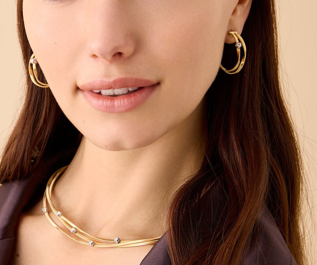 SILVEGO Orecchini da Donna in Oro Giallo 14K Cerchi Piccoli SILVEGO Orecchini da Donna in Oro Giallo 14K Cerchi Piccoli