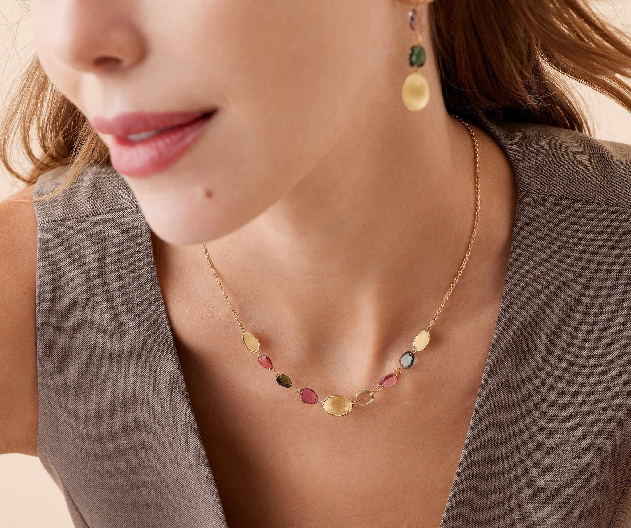 Lightweight Tourmaline Necklace Lunaria Color – Marco Bicego