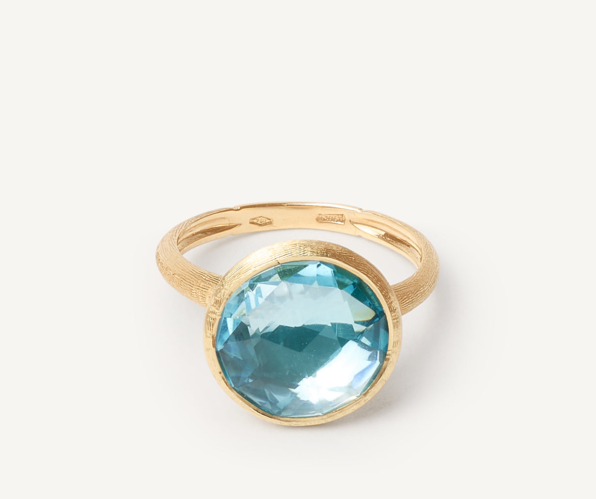 Cyan topaz ring