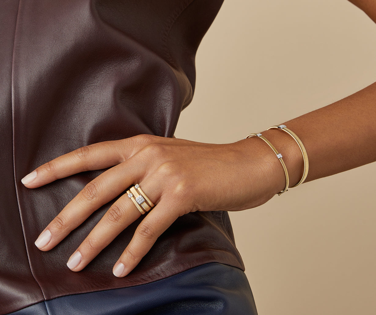 Diamond pavé bangle bracelet – Marco Bicego EU
