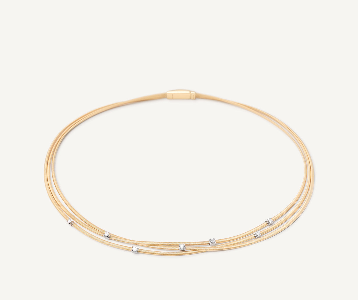Multi-strand gold necklace with diamonds – Marco Bicego