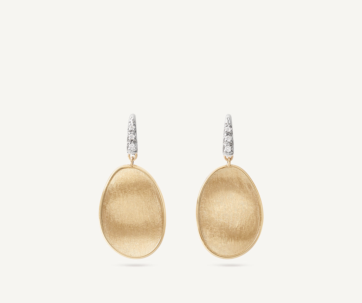 Diamond-studded earrings, small – Marco Bicego