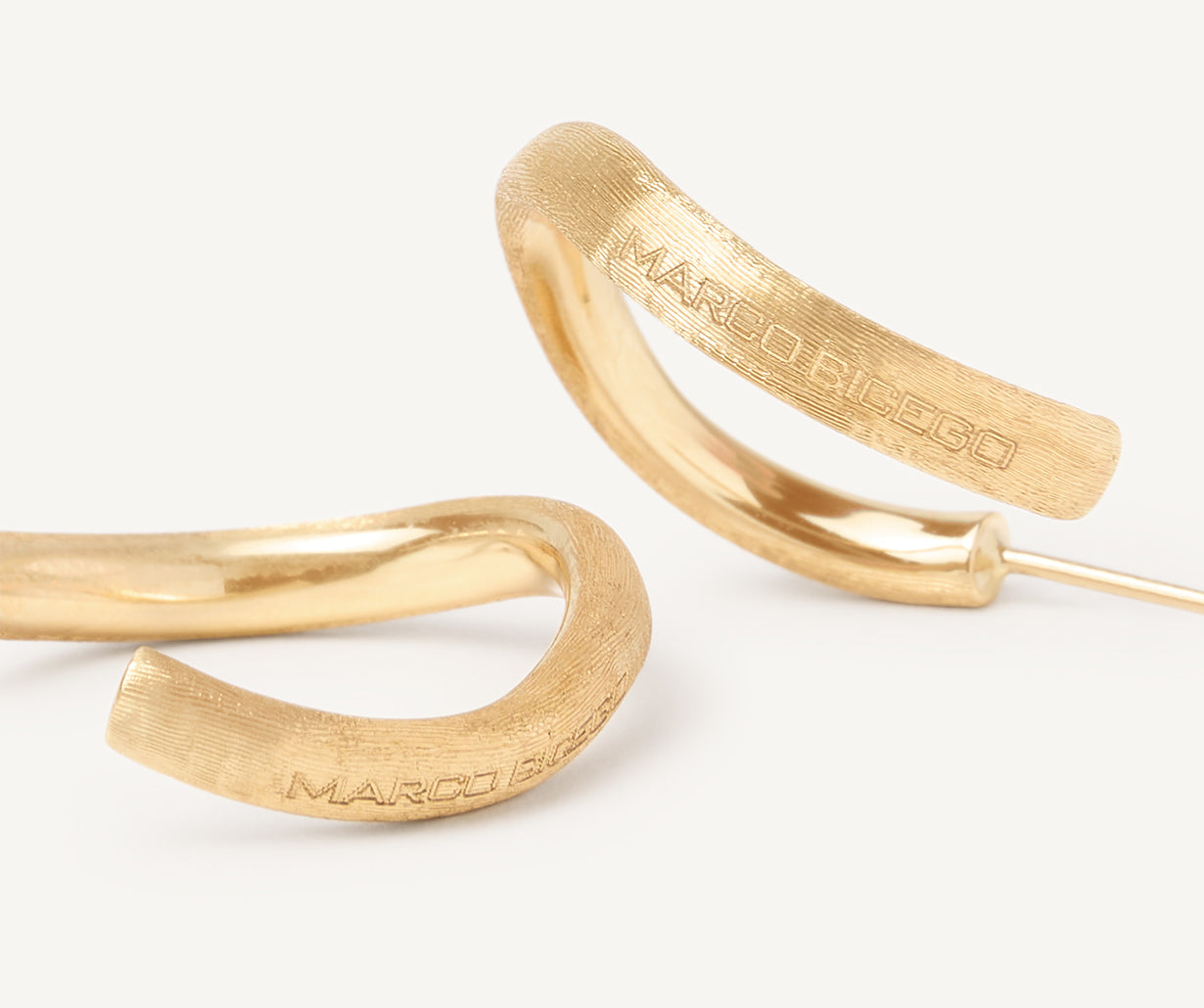 Gold hoop earrings, medium – Marco Bicego