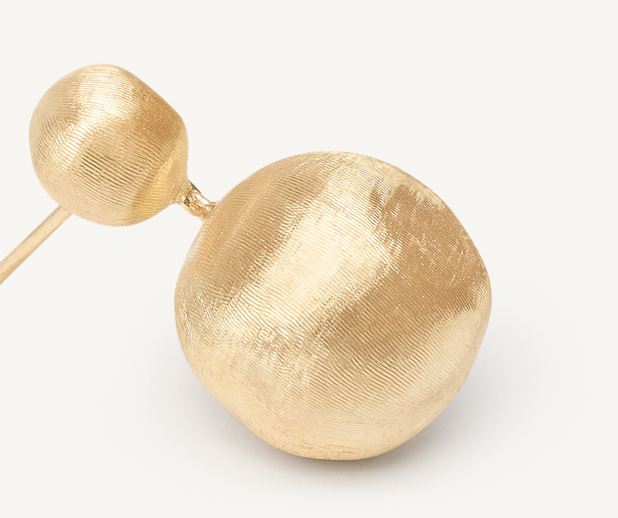 Gold two-bead drop earrings – Marco Bicego