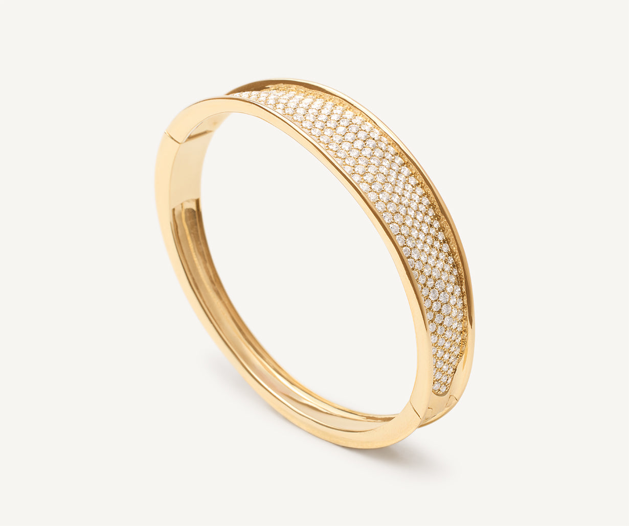 18kt yellow gold bangle with diamonds – Marco Bicego