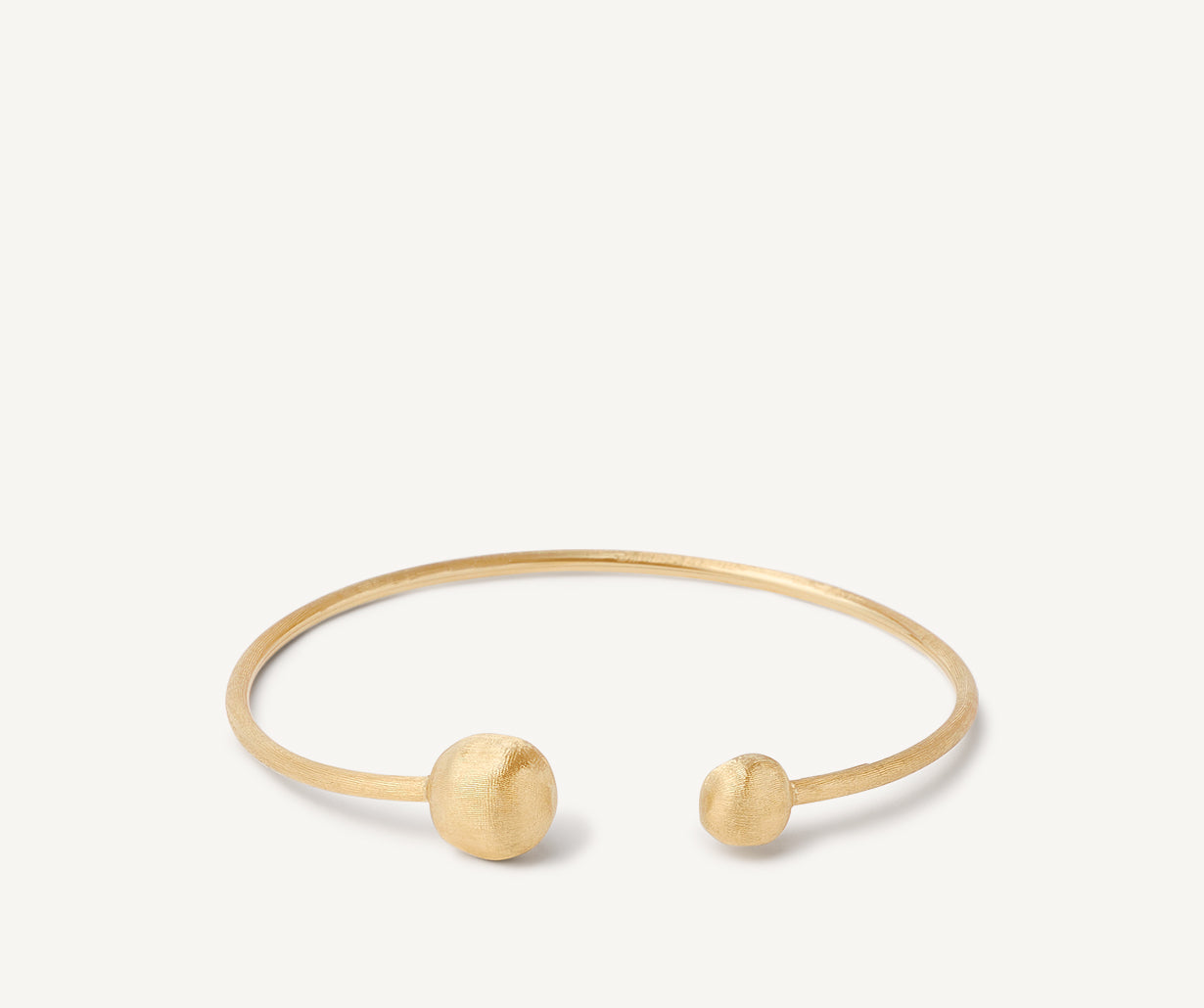 18kt yellow gold bangle with large beads – Marco Bicego